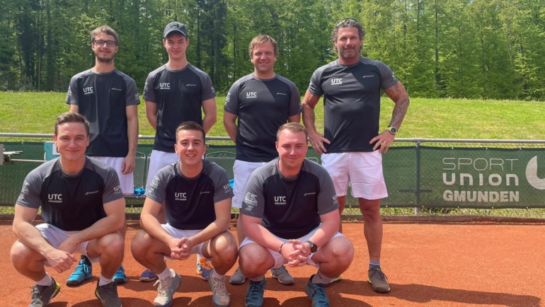 Die 1. Herren Mannschaft des UTC Gmunden gewann die ersten drei OÖTV Meisterschafts- Spiele